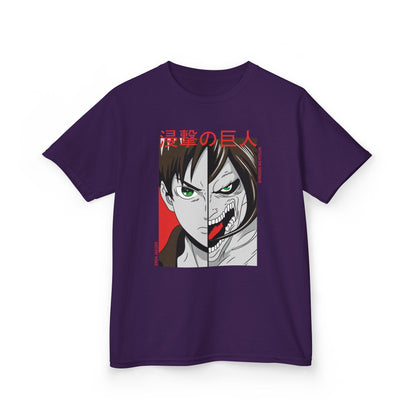 Kids Anime Attack on Titan Tee - Heavy Cotton™ T-shirt for Young Fans - CreativeRino
