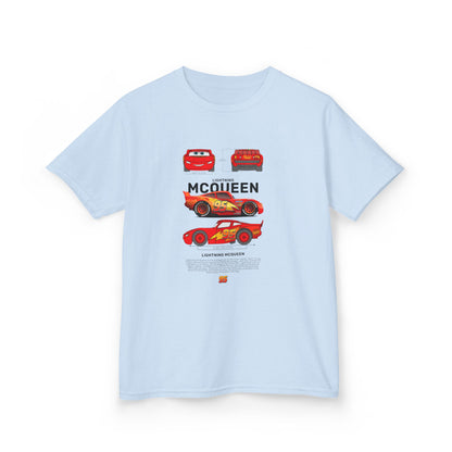 Lightning McQueen Kids Heavy Cotton Tee - Perfect T-shirt for Car Lovers and Birthday Gifts - CreativeRino