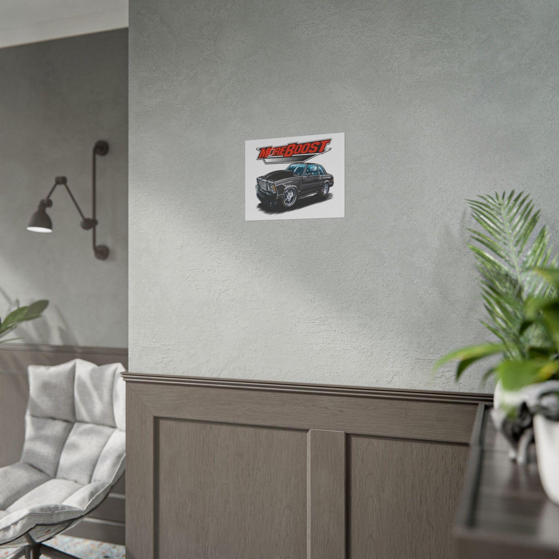 MoreBoost Automotive Rolled Poster - Stylish Car Art for Enthusiasts - CreativeRino