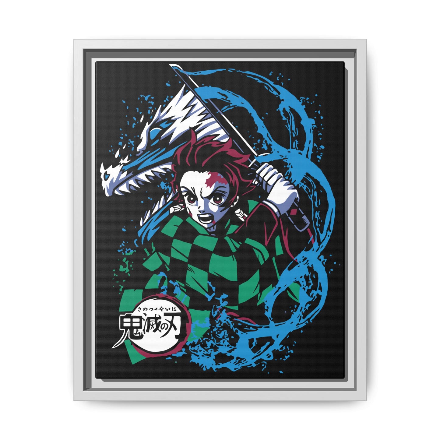 Demon Slayer Framed Anime Canvas Art - Anime Inspired Decor - CreativeRino