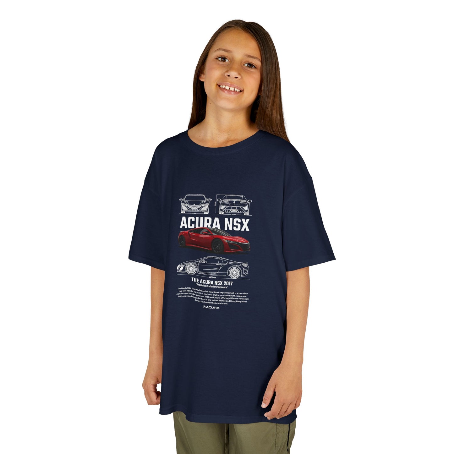 Honda Acura NSX Kids Car T-Shirt - Perfect for Young Car Enthusiasts - CreativeRino