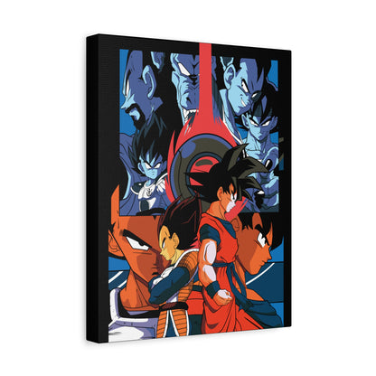 Dragon Ball Z Art Canvas - Stretched Matte Print for Fans - CreativeRino