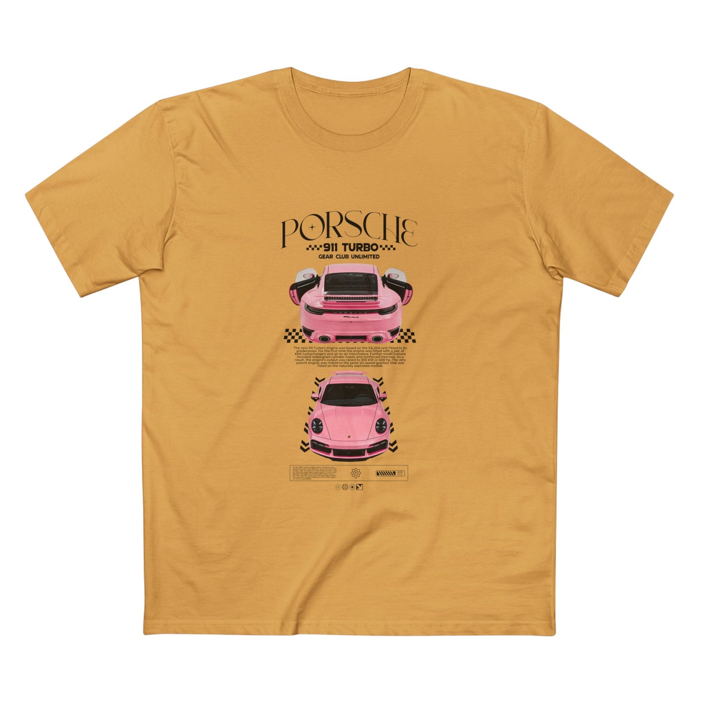 Porsche 911 Turbo Tee - Classic Car Enthusiast T-shirt - CreativeRino