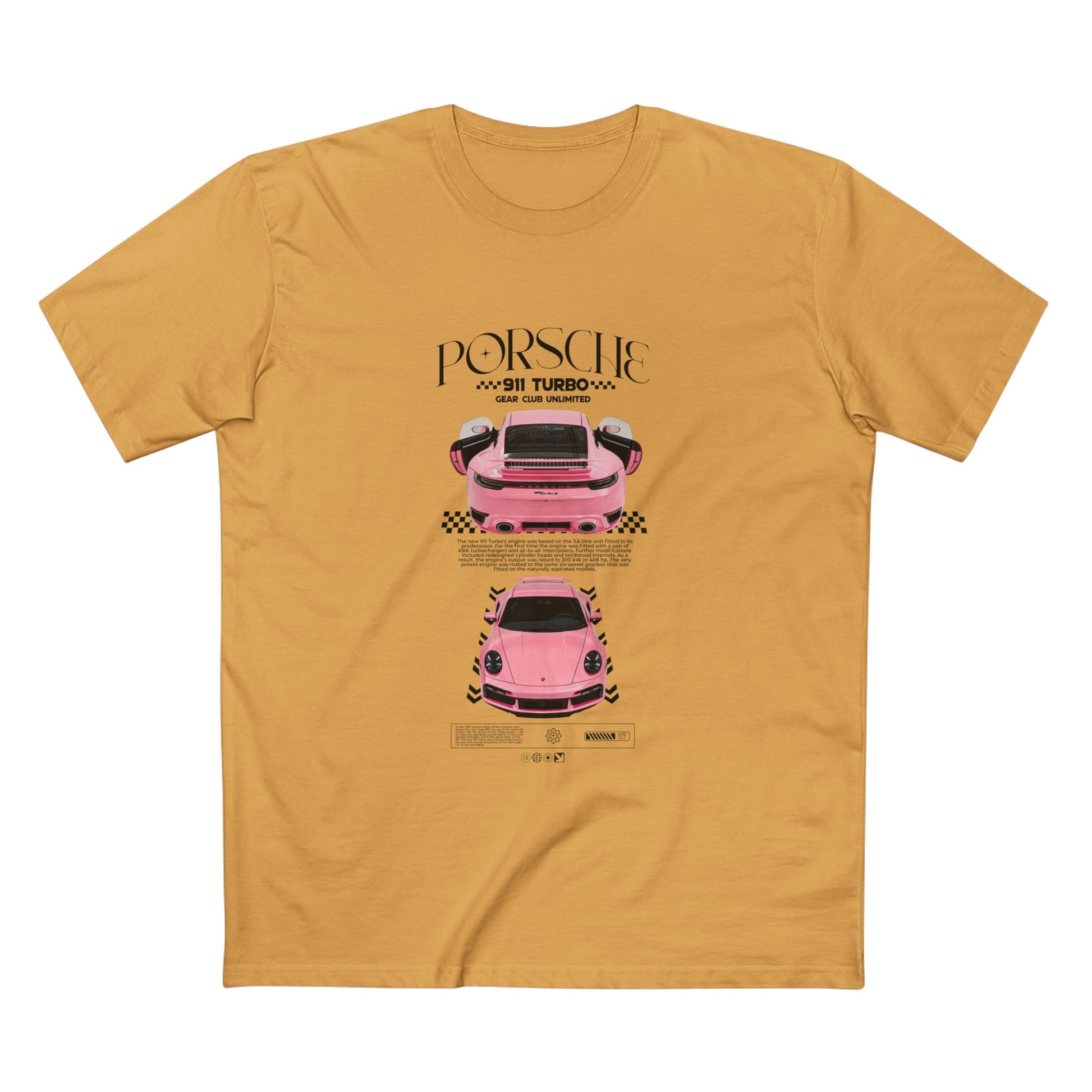Porsche 911 Turbo Tee - Classic Car Enthusiast T-shirt - CreativeRino