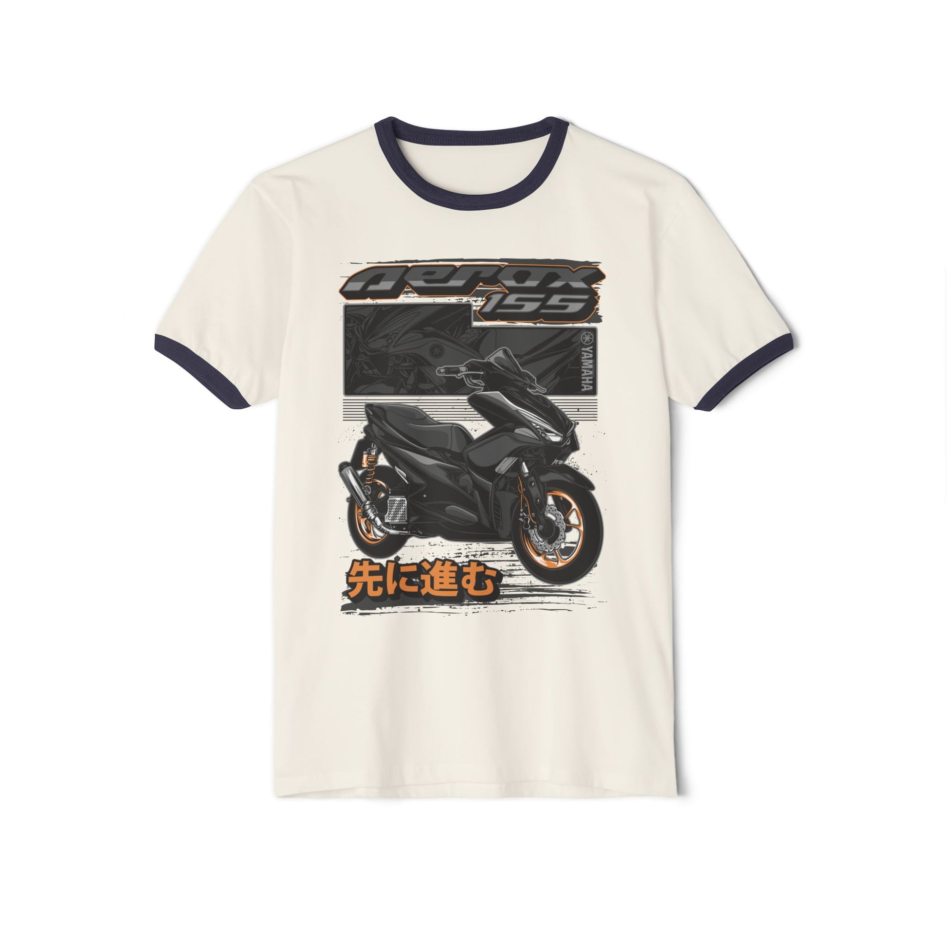 Retro Scooter Enthusiast Ringer T-Shirt - CreativeRino