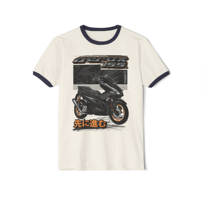 Retro Scooter Enthusiast Ringer T-Shirt - CreativeRino
