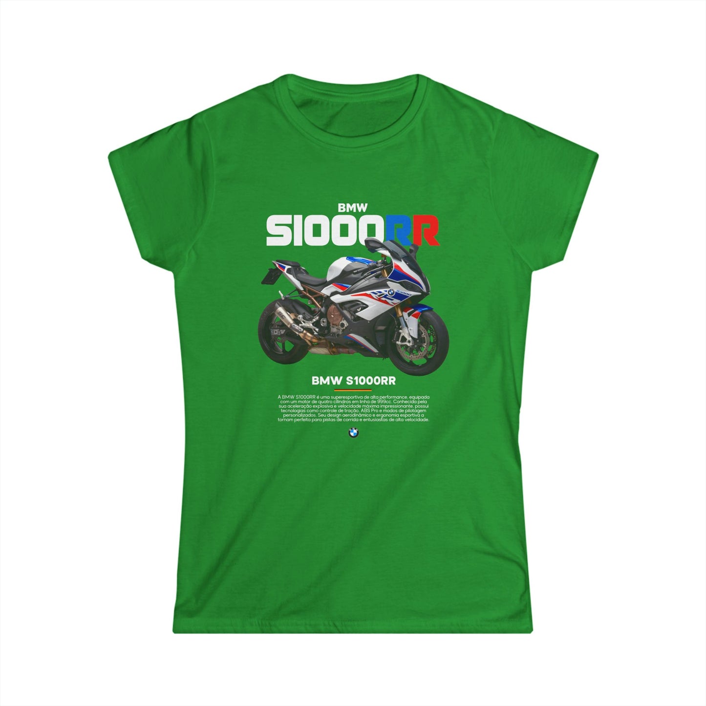 BMW S1000RR Women's Softstyle Tee - Stylish Motorcycle Apparel for Riders T-shirt - CreativeRino