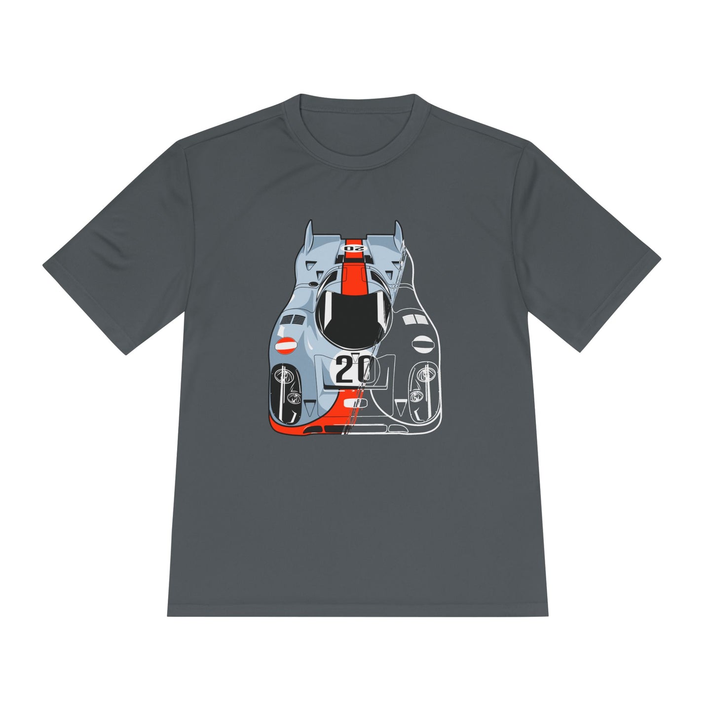Racing Graphic Moisture Wicking Tee - Unisex Sportswear for Car Enthusiasts - CreativeRino