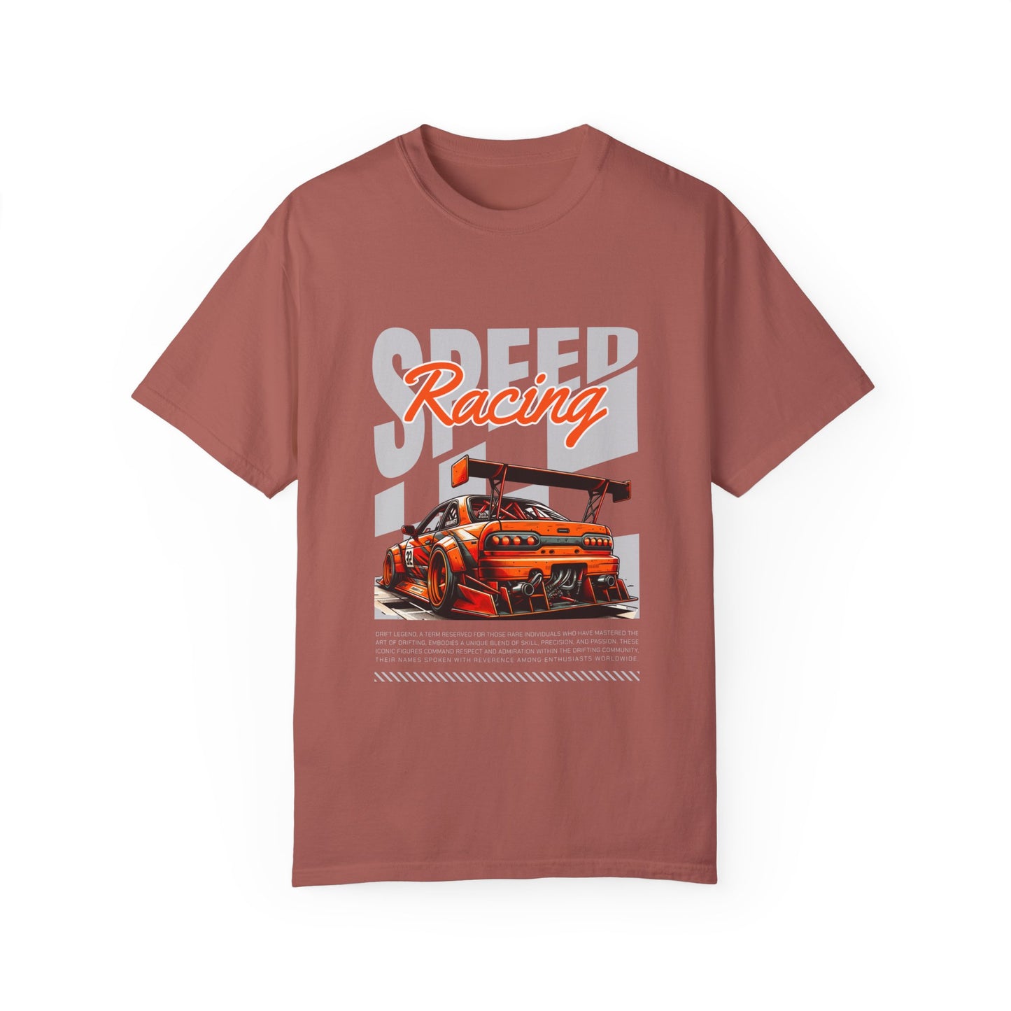 Speed Racing Unisex Garment-Dyed T-Shirt | Perfect for Motorsports Enthusiasts - CreativeRino