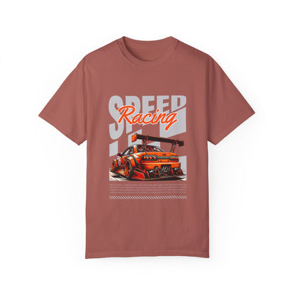 Speed Racing Unisex Garment-Dyed T-Shirt | Perfect for Motorsports Enthusiasts - CreativeRino
