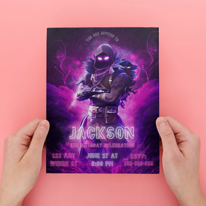 Fortnite Birthday Invitation Template - CreativeRino