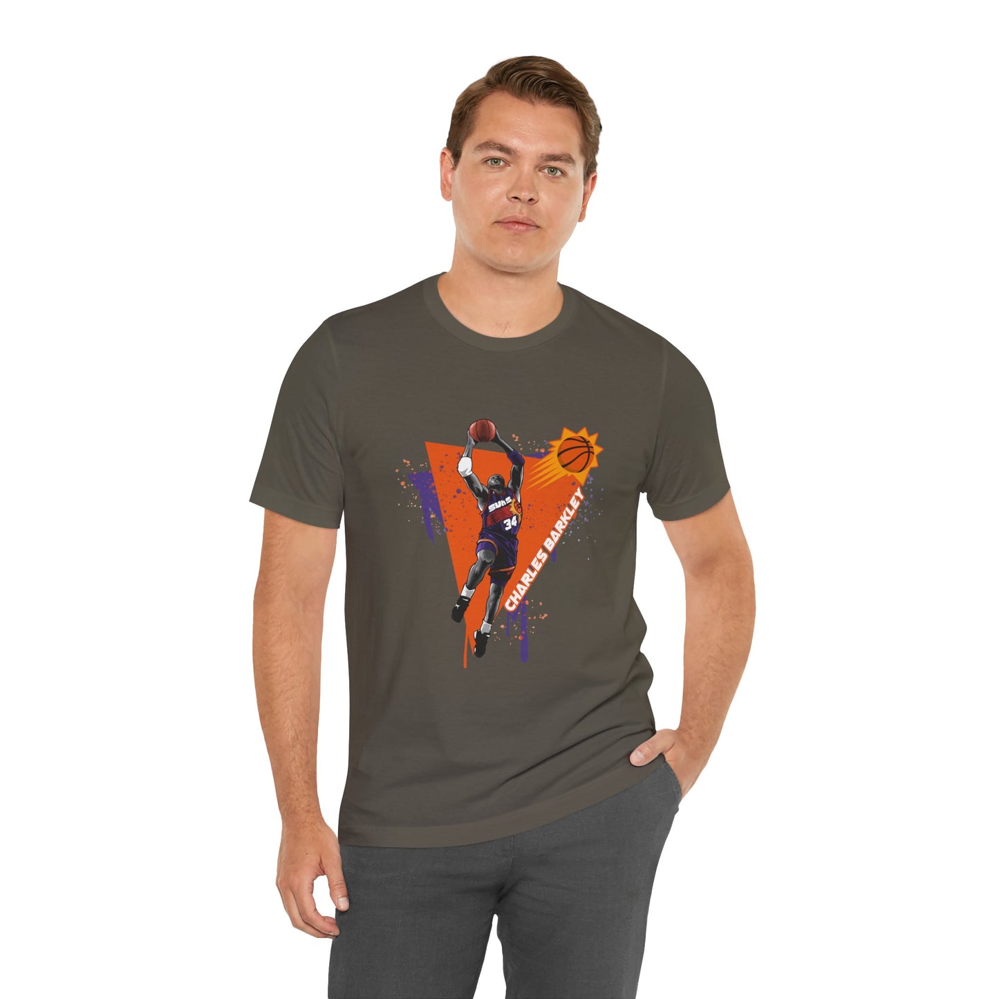 Charles Barkley Unisex Jersey Short Sleeve Tee Basketball T-shirt - CreativeRino