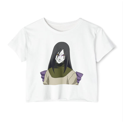 Women's Naruto Crop Top - Stylish Graphic T-shirt for Anime Lovers - CreativeRino
