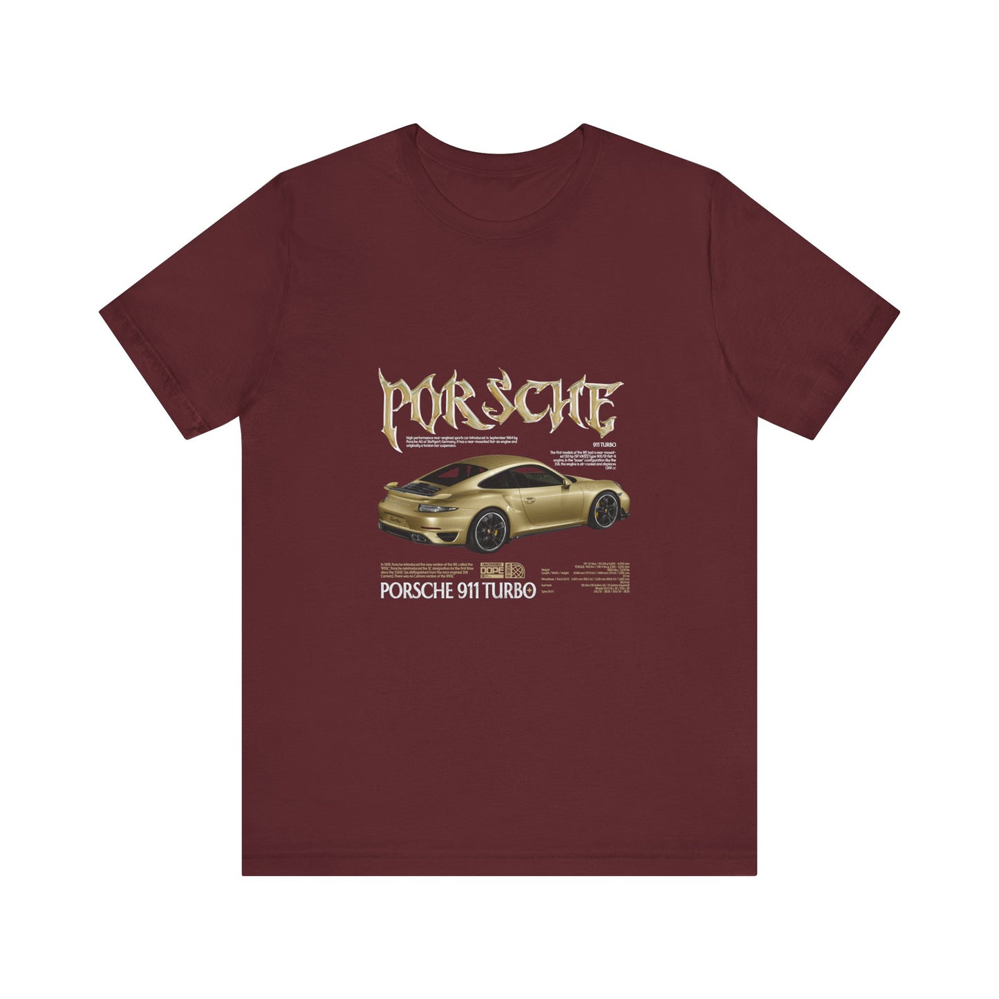 Porsche 911 Turbo Graphic Tee for Car Enthusiasts - CreativeRino