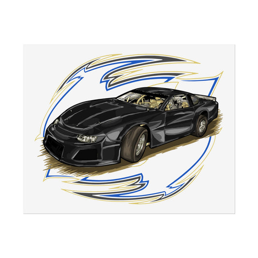 Racing Car Rolled Poster | Automotive Art Print for Car Enthusiasts - CreativeRino