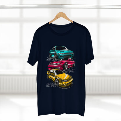 Classic Car Enthusiast Tee - S13, S14, S15 Car T-shirt Designs - CreativeRino