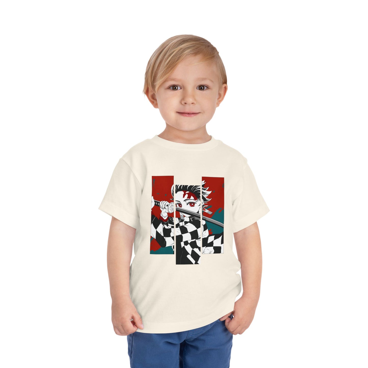 Demon Slayer Toddler Tee - Cute Anime Graphic T-shirt for Kids - CreativeRino