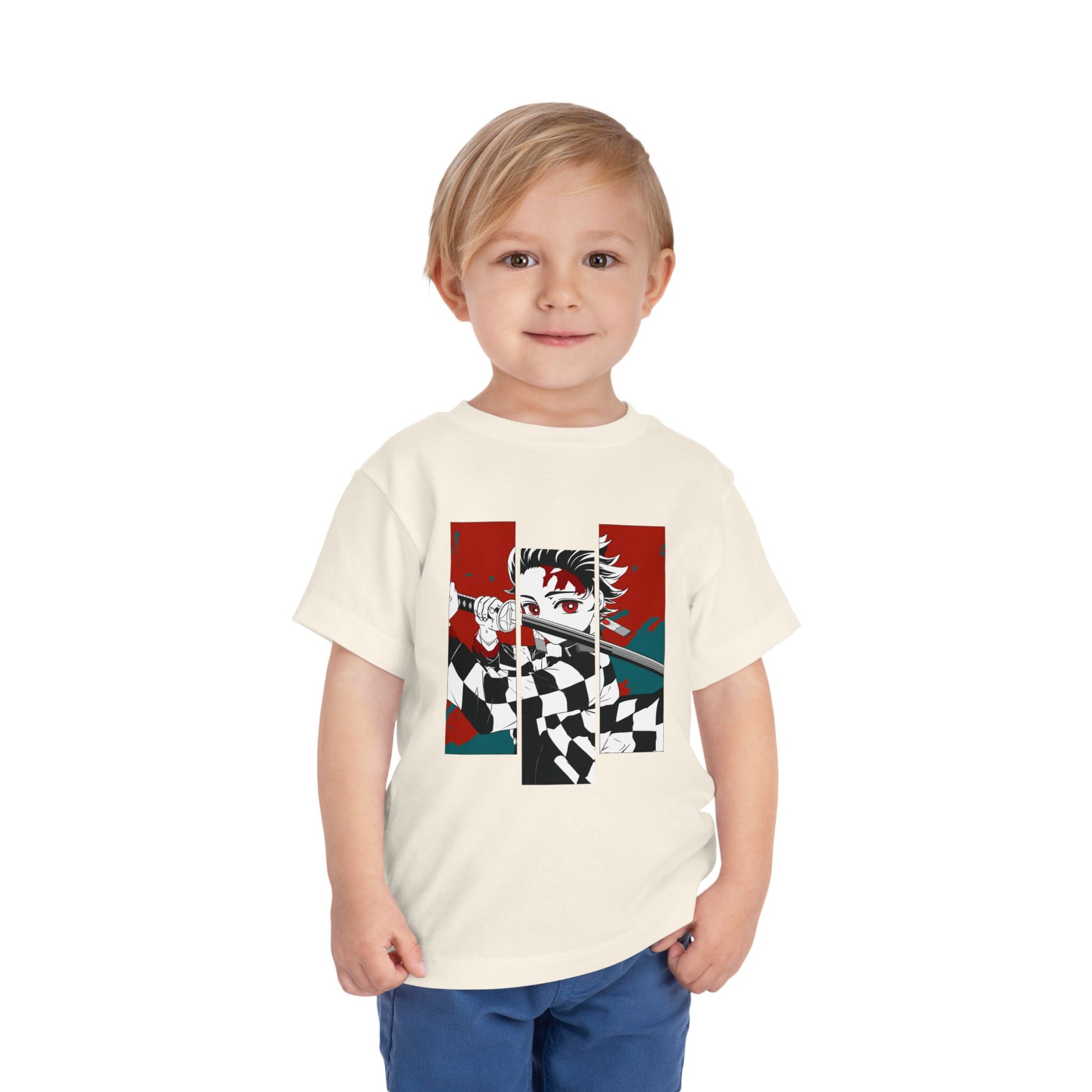 Demon Slayer Toddler Tee - Cute Anime Graphic T-shirt for Kids - CreativeRino