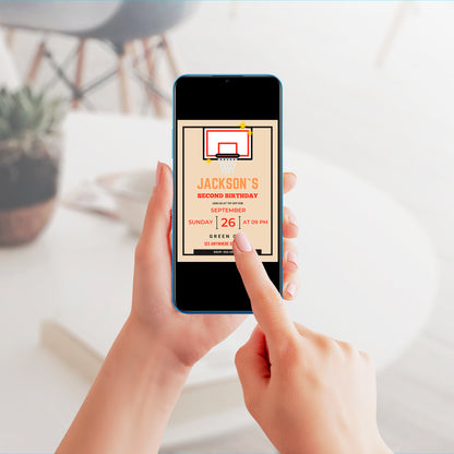 Rookie Of The Year Basketball Birthday Invitation Template - CreativeRino