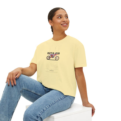 Beta RR 350 Motorcycle Women's Boxy Tee - Perfect T-shirt for Biker Enthusiasts - CreativeRino