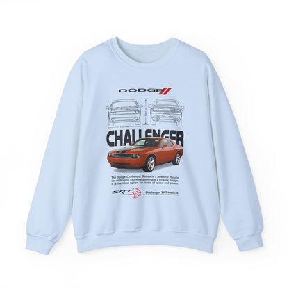 Dodge Challenger Unisex Heavy Blend™ Crewneck Sweatshirt - Retro Muscle Car Design - CreativeRino