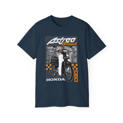 Honda Astrea Grand Motorcycle Unisex Ultra Cotton Tee - Retro Bike Graphic T-Shirt - CreativeRino