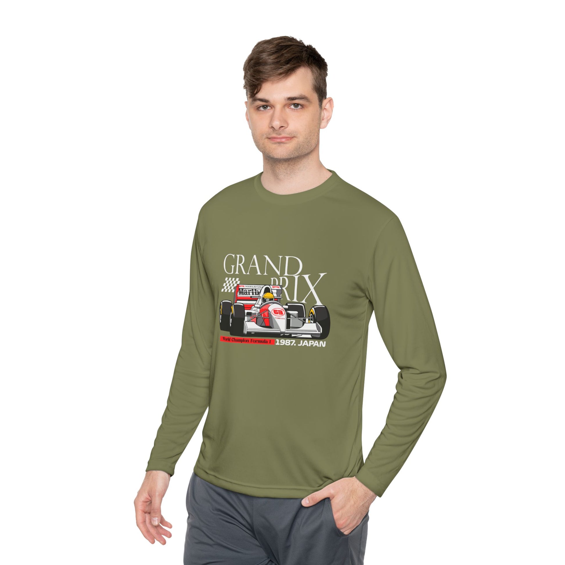 Grand Prix Japan Racing Unisex Lightweight Long Sleeve Tee - Perfect Gift for Motorsports Fans - CreativeRino