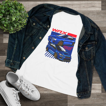 Women's WRX Car Graphic Cotton Tee - Perfect T-shirt for Auto Enthusiasts - CreativeRino
