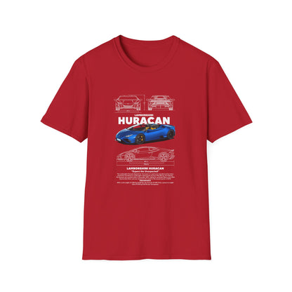 Lamborghini Huracan Unisex Softstyle T-Shirt - Perfect Gift for Car Enthusiasts - CreativeRino