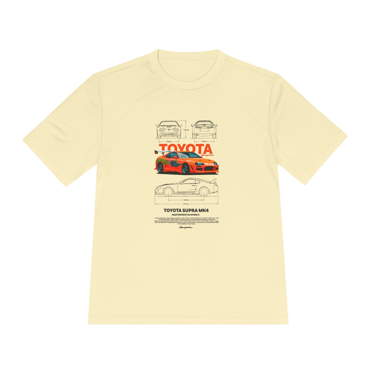 Toyota Supra MK4 Unisex Moisture Wicking Tee – Perfect T-shirt for Car Enthusiasts - CreativeRino