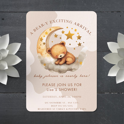 Baby Shower Invitation Template - CreativeRino
