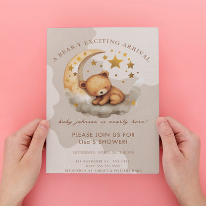 Baby Shower Invitation Template - CreativeRino