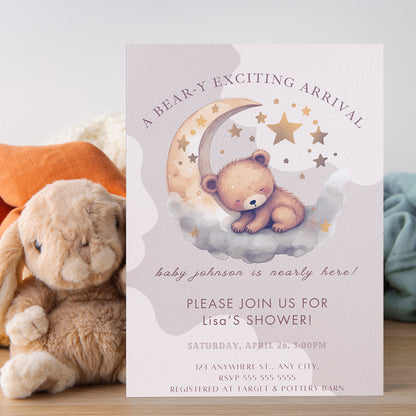 Baby Shower Invitation Template - CreativeRino