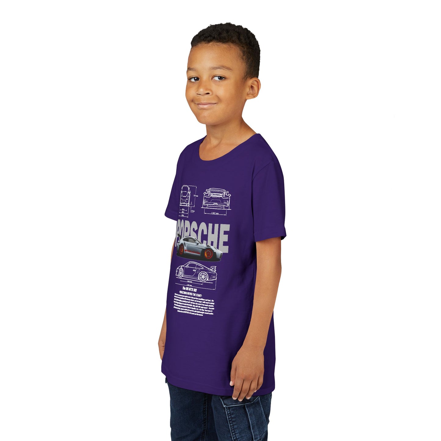 Porsche Engineering Youth  Tee - Classic Car T-shirt Design - CreativeRino
