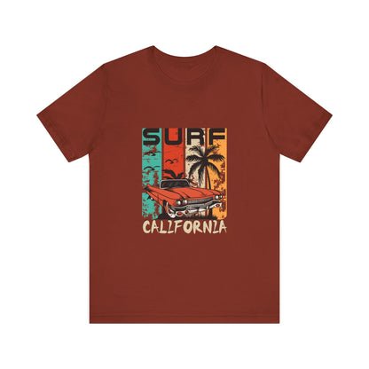 California Surf Vintage Tee - Unisex Short Sleeve T-Shirt - CreativeRino