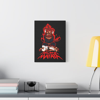 Akuma Matata Canvas Art - Vibrant, Stretched Wall Decor for Home & Office - CreativeRino