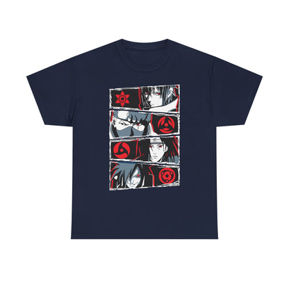 Anime Inspired Unisex Heavy Cotton Tee - Naruto T-shirt Design - CreativeRino