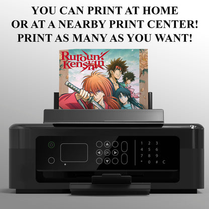 Rurouni Kenshin Birthday Invitation Template - CreativeRino