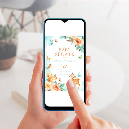 Baby Shower Invitation Template - CreativeRino