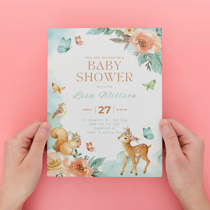 Baby Shower Invitation Template - CreativeRino