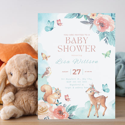 Baby Shower Invitation Template - CreativeRino