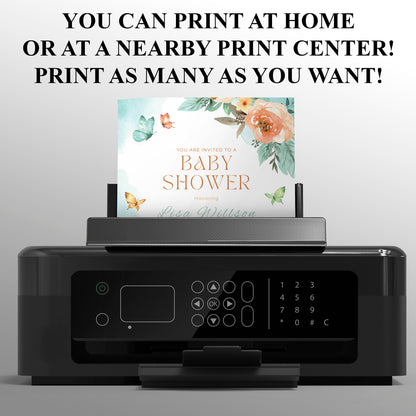 Baby Shower Invitation Template - CreativeRino