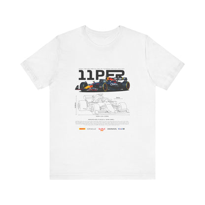 Sergio Perez F1 Racing-Inspired Unisex Short Sleeve Tee | Car T-shirt - CreativeRino