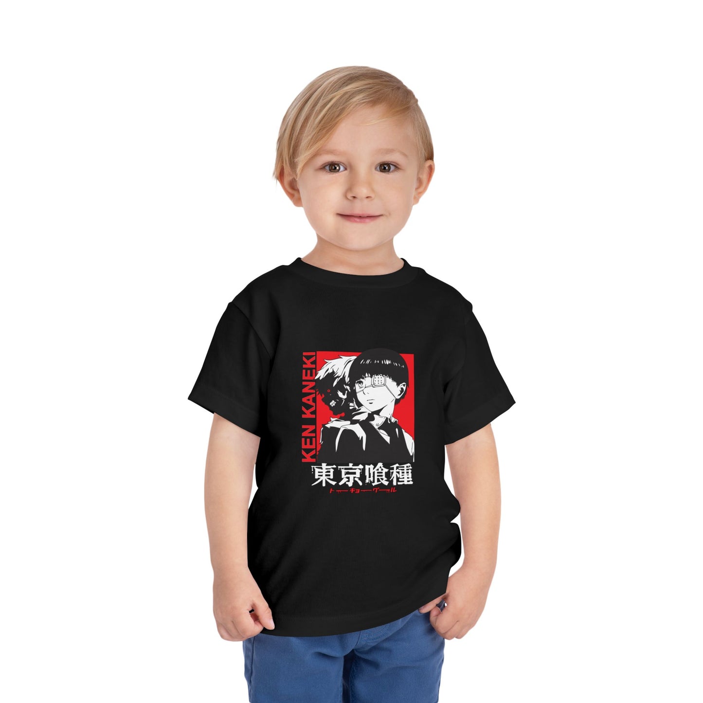 Anime Toddler Short Sleeve Tee - Tokyo Ghoul T-shirt Design - CreativeRino