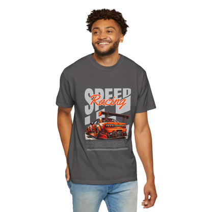 Speed Racing Unisex Garment-Dyed T-Shirt | Perfect for Motorsports Enthusiasts - CreativeRino