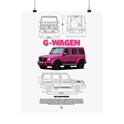 G-Wagen Matte Vertical Poster - Stylish Automotive Decor for Car Enthusiasts - CreativeRino