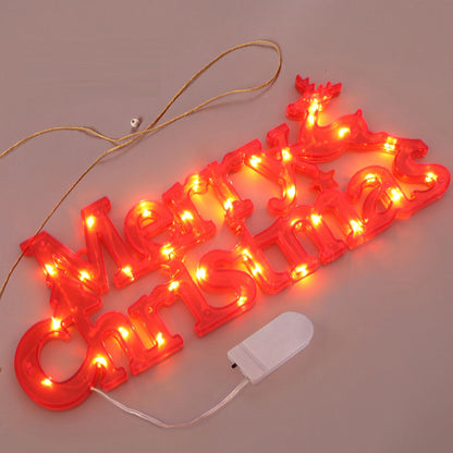 Merry Christmas LED Lighted Sign | Festive Wall Decor