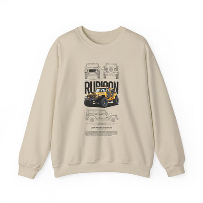 Rubicon Jeep Crewneck Sweatshirt - Perfect T-shirt for Adventure Lovers - CreativeRino