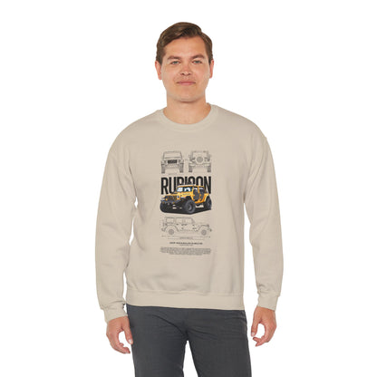 Rubicon Jeep Crewneck Sweatshirt - Perfect T-shirt for Adventure Lovers - CreativeRino