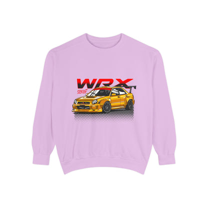 Gold Subaru WRX STI Car Unisex Sweatshirt | Car Enthusiast Apparel | Perfect for Gifts - CreativeRino